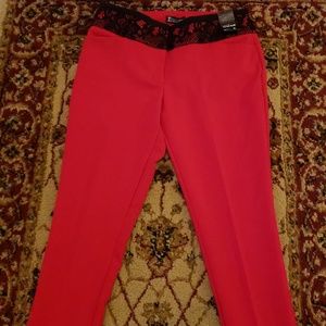 NY&Co lace trim slacks